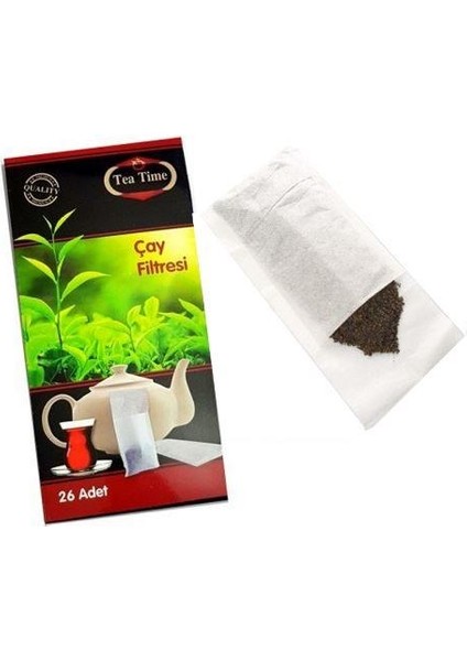 Tea Time Sağlıklı Hijyenik Çay Demleme Filtresi 26 Adet