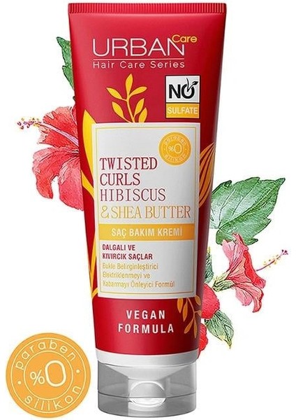 Twisted Curls Hibiscus & Shea Butter Saç Bakım Şampuanı 250 ml