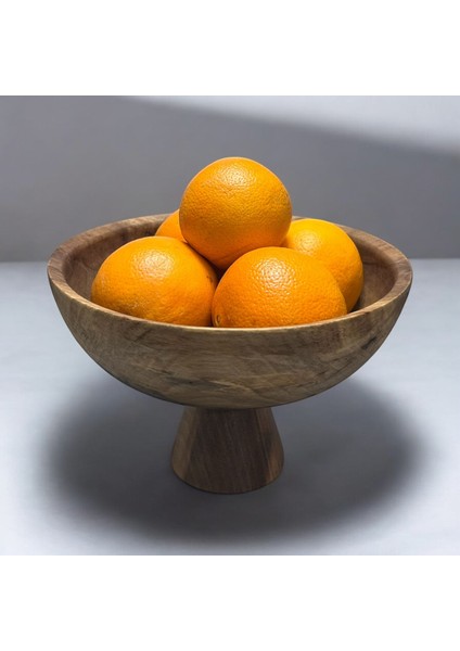 20 Cm Ayaklı Ceviz Kase,Ayaklı Sunumluk