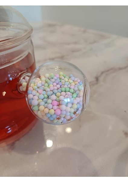 3 Farklı Renk Modeliyle 1 Adet Renkli Kulplu Cam Pipetli Büyük Boy Bardak 500 ml
