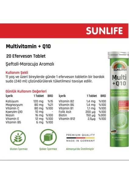 Multi +Q10 Multivitamin (20 Tablet)