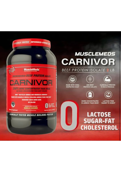 Carnivor Beef Isolate(Izole) Protein 1 kg - 30 Servis