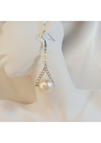 İnci Choker Küpe