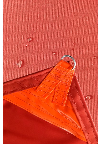 5X5X7.1 Metre Su Geçirmez Üçgen Gölgelik Oxford Kumaş indirimleri