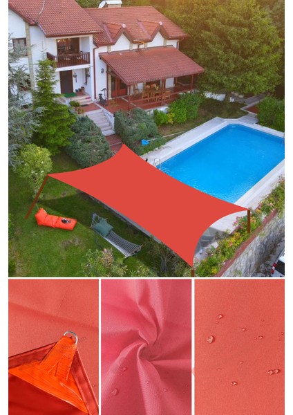 2.5x4 Metre Su Geçirmez Dikdörtgen Gölgelik Oxford Kumaş