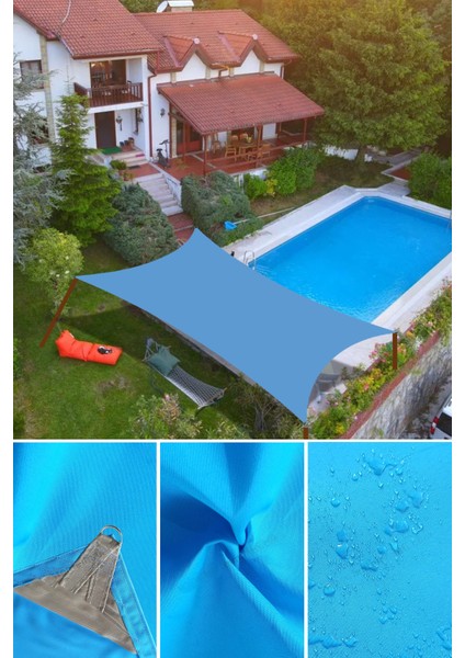 2.5x4.5 Metre Su Geçirmez Dikdörtgen Gölgelik Oxford Kumaş