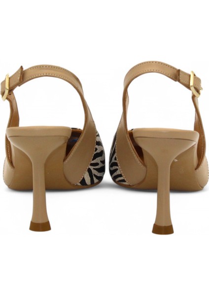 Zebra Desenli Deri Sandalet modelleri