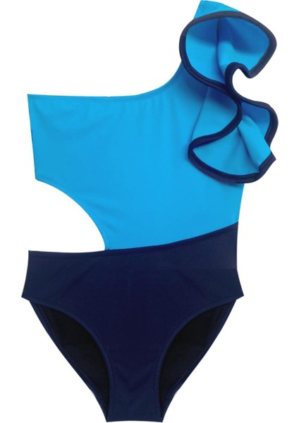 Kolu Volan Detaylı Kız Çocuk Mayo DB200566CM