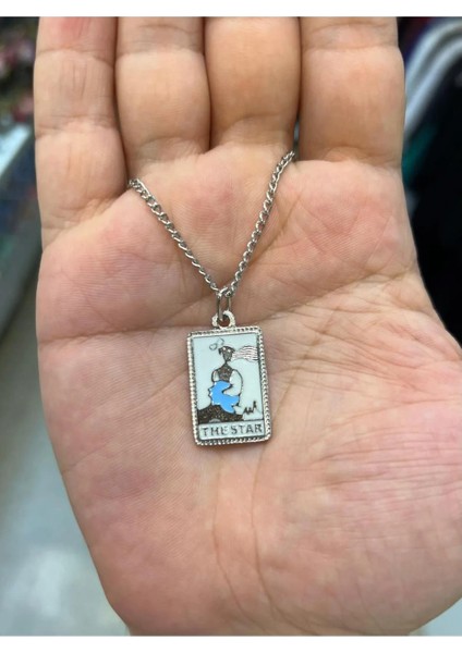 The Star Tarot Kartı Unisex Kolye
