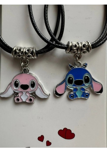 Stitch Ikili Kolye Hediyelik Best Friends Çift Kolye 2 Adet fiyatları