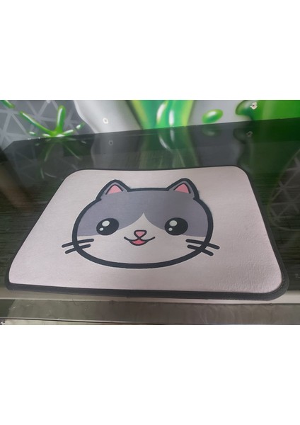 Kedi Köpek Evcil Hayvan Mama Altlığı Beslenme Paspası 58X43CM