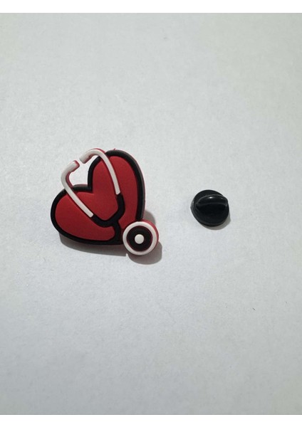 Doktor Steteskop Kalp Hemşire Hediye Rozet