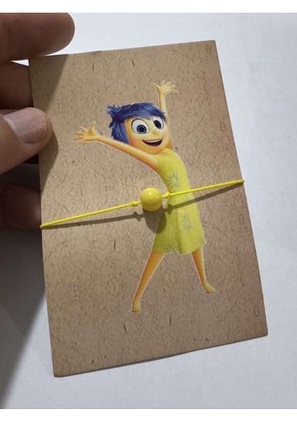 Ters Yüz Film Bileklik Neşe Çocuk Bileklik Sarı
