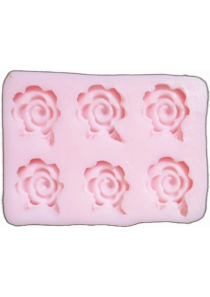 Minik Güller Tek Kalıpta 6 Minyatür Gül Çiçek Silikon Kalıp K-820 fiyatları