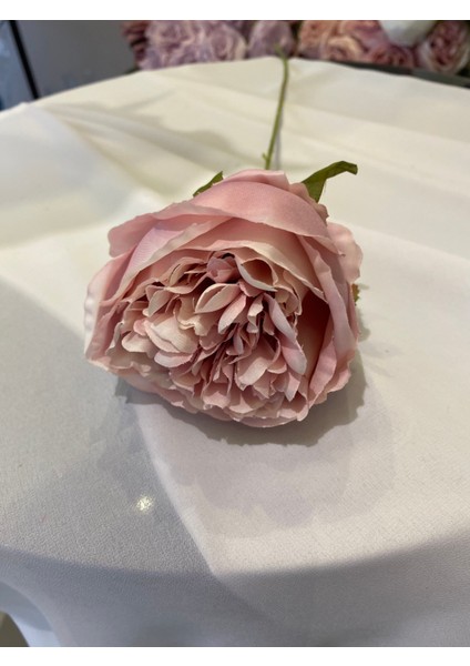Tek Dal Şakayık Pembe Şakayık Yapay Çiçek Vazo Çiçeği Dekor Çiçeği