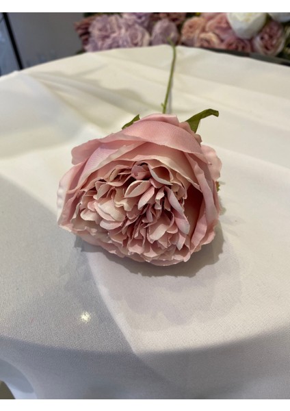 Tek Dal Şakayık Pembe Şakayık Yapay Çiçek Vazo Çiçeği Dekor Çiçeği