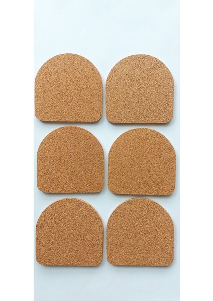 Mantar Bardak Altlığı 9CMX9CM Kalınlık 0.5cm 6ADET
