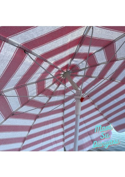 Pamuk Kumaş Deniz Balkon Bahçe Bidon Dahil Plaj Şemsiyesi 2 Metre 10 Telli indirimleri