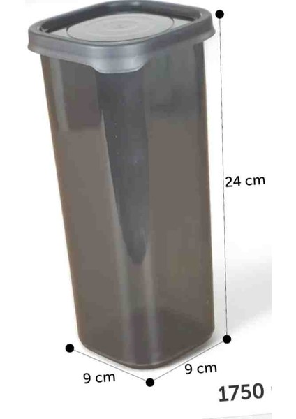 Saklama Kabı dikey 1750 ml lik 6 ADET erzak saklama kabı buzdolabı düzenleyici