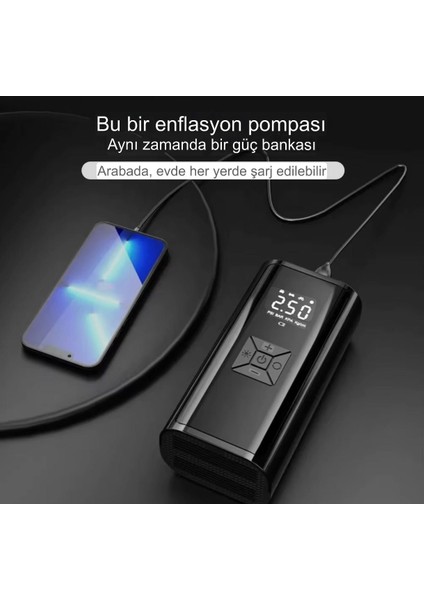 Araç Lastik Şişirme Pompası – Araç, Bisiklet ve Daha Fazlası Için Pratik Çözüm