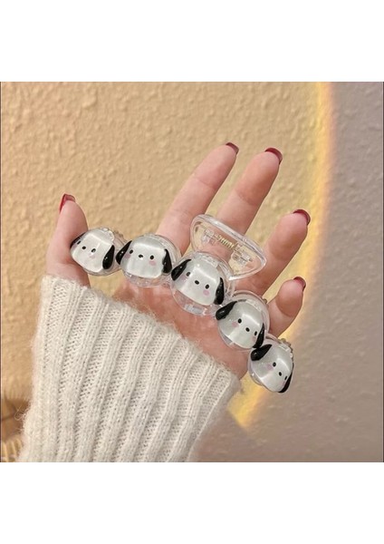 Kawaii Sanrio Pochacco Köpek Büyük Boy Xl Mandal Kıskaçlı Saç Topuz Toka Kadın Genç Kız Hediye