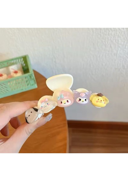 Sanrio Kuromi Cinnamoroll My Melody Pochacco Pompompurin Büyük Boy Xl Mandal Kıskaçlı Saç Topuz Toka fiyatları