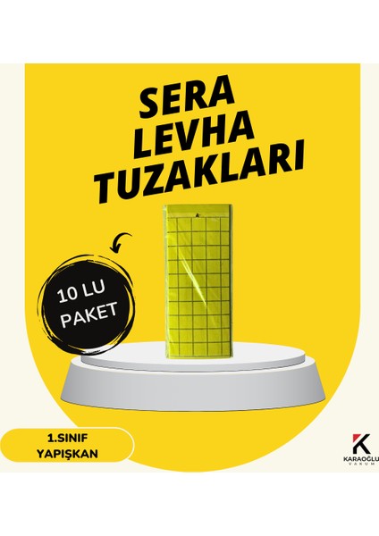 Sarı Yapışkan Levha Tuzak, Yapışkan Sinek Tuzağı ,sera ve Bahçe Tuzağı 25 cm x 10 cm Adet Seçiniz