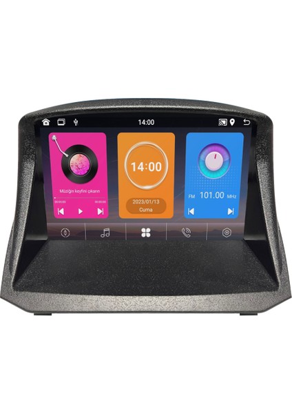 Ford Fiesta Android Multimedya Sistemi (2013-2017) 6+64 GB 4K OLED