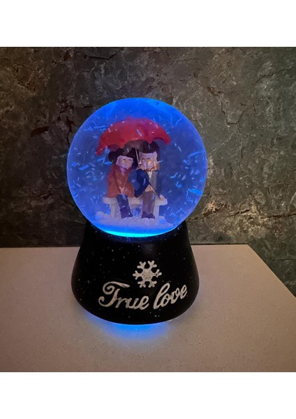 True Love Işıklı ve Müzikli Kar Küresi Büyük Boy modelleri