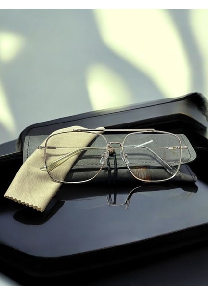 Reynmen Model Metal Çerçeveli Mavi Işık Korumalı UV400 Camlı Unisex Gözlük