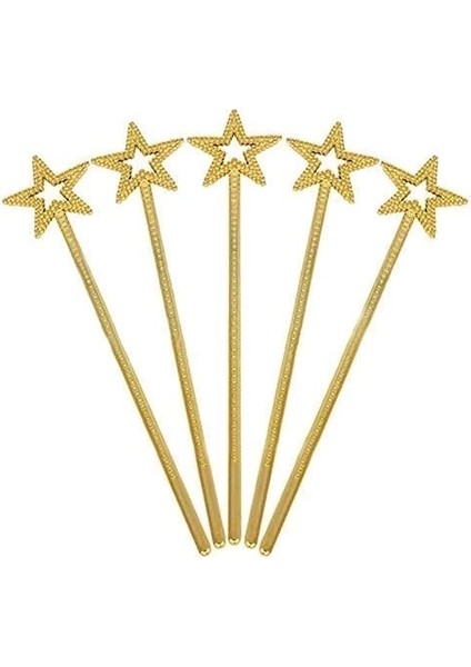 Altın Renk Yıldız Peri Asası Peri Değneği 34 cm 1 Adet