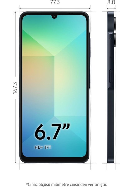 Galaxy A06 128GB 4gb Ram Sıyah Cep Telefon
