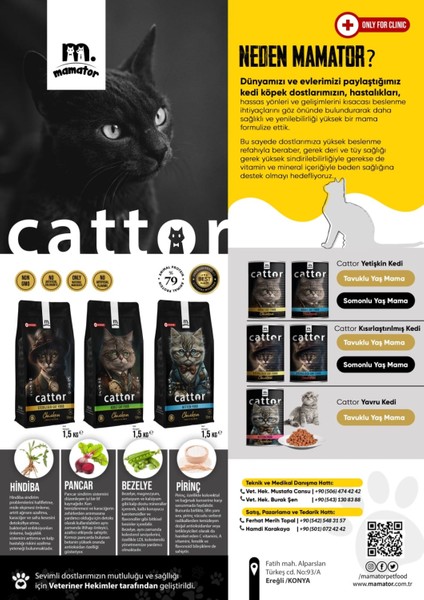 Cattor Kitten Hypoallergenic Yavru Kedi Maması Hypoalerjenik 1.5 Kg indirimleri