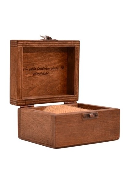 Mini Yüzük Kutusu 9 cm x 9 cm Genişlik 5 cm Yükseklik