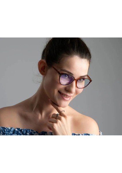 Mavi Işık Korumalı Leopar Desenli Cat Eye Blue Block Optik Uyumlu UV400 Korumalı Gözlük modelleri