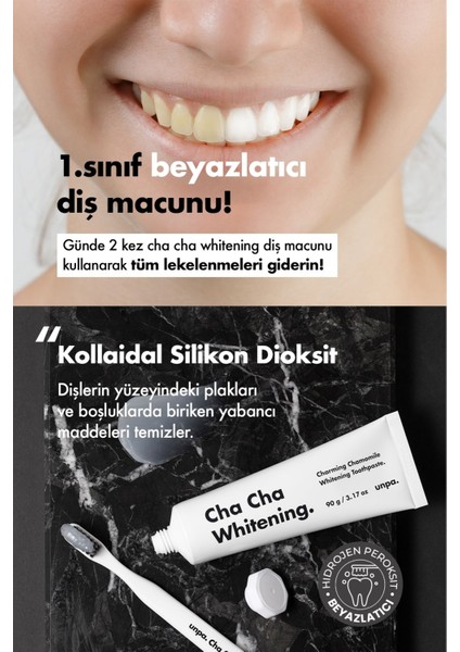 Kahve ve Sigara Içenler Için Kore Beyazlatıcı Vegan Diş Macunu Unpa Cha Cha White Toothpaste