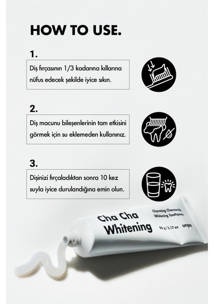 Kahve ve Sigara Içenler Için Kore Beyazlatıcı Vegan Diş Macunu Unpa Cha Cha White Toothpaste