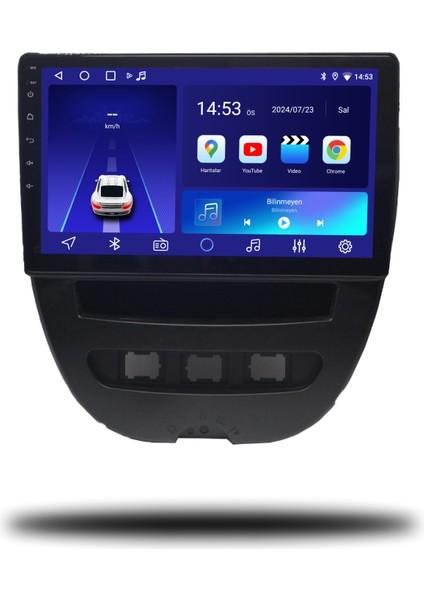 Citroen C1 2007-2013 4+64 GB 2k QLED Android Carplay Multimedya