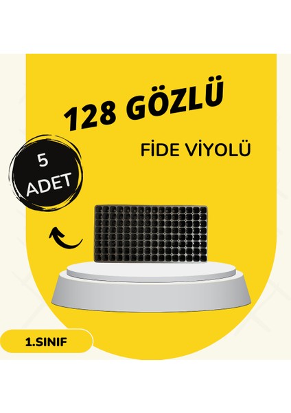 Fidelik Viyol 5 Adet 128 Göz Fide Viyolü Fide Altlığı Tohum Yetiştirme Kabı