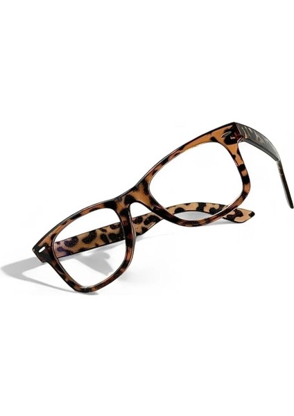 Leopar Çarpraz Kesim Unisex Mavi Işık Korumalı Gözlük modelleri