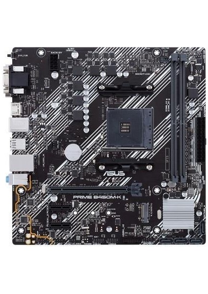 Prıme B450M-K Iı Ddr4 M2 Pcıe Nvme DVI Pcıe 16X V3.0 Am4 Matx