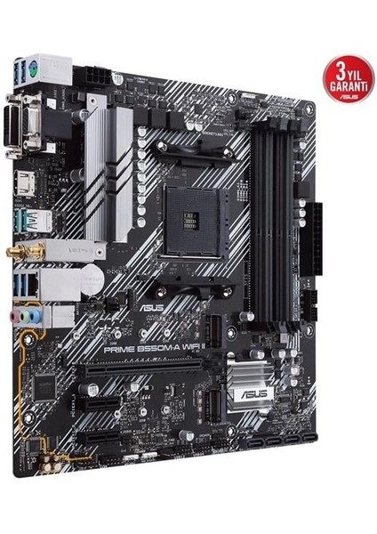 Prıme B550M-A Wıfı Iı Ddr4 HDMI DVI Pcıe 16X V4.0 Am4 Matx