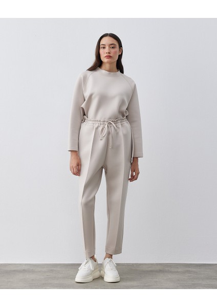 Kadın Havuç Pantolon Scuba Havuç Pantolon