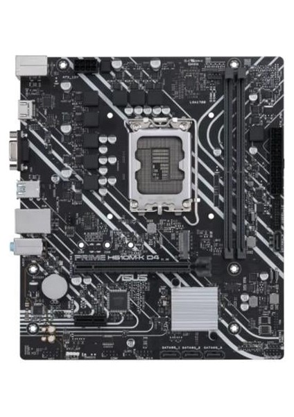 Prıme H610M-K D4 Ddr4 M2 Pcıe Nvme HDMI Pcıe 16X V4.0 1700P Matx