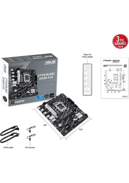 Prıme B760M-R D4 Ddr4 HDMI Pcıe 4.0 1700P Matx