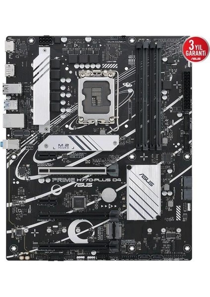 Prıme H770-PLUS D4 Ddr4 Hdmı-Dp Pcıe 4.0 1700P Atx