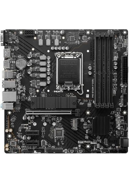 Msı Pro B760M-P Ddr4 HDMI Dp Pcıe 16X V4.0 1700P Matx