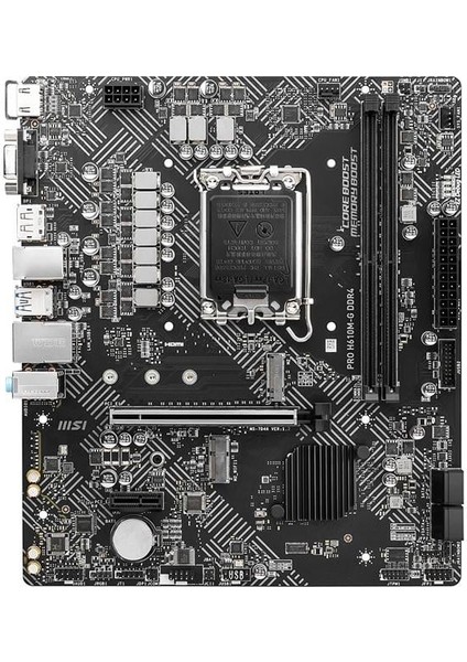 Msı Pro H610M-G Ddr4 M2 Pcıe Nvme HDMI Pcıe 16X V4.0 1700P Matx
