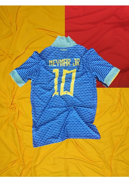Neymar Yetişkin Turkuaz Breazilya Halı Saha Forması