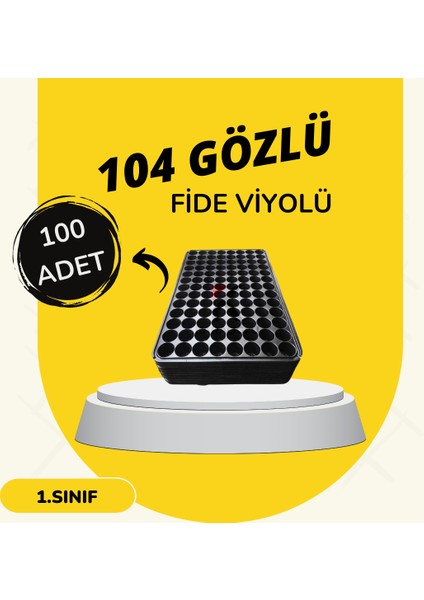 Fide Viyol 100 Adet 104 Göz Fide Viyolü Fidelik Fide Altlığı Tohum Çimlendirme Kabı Ekonomik Paket